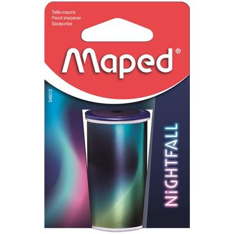 MAPED Hegyező, egylyukú, tartályos, MAPED "Nightfall", metálfényű