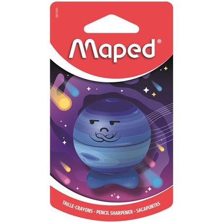 MAPED Hegyező, egylyukú, tartályos, MAPED „Planet”, bolygók, vegyes minták