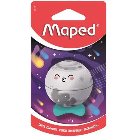 MAPED Hegyező, egylyukú, tartályos, MAPED „Planet”, bolygók, vegyes minták