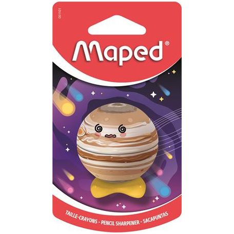 MAPED Hegyező, egylyukú, tartályos, MAPED „Planet”, bolygók, vegyes minták