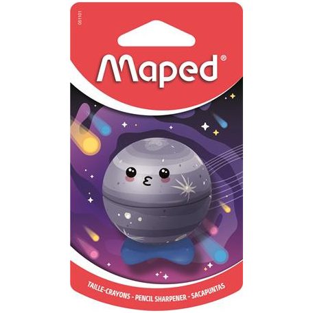 MAPED Hegyező, egylyukú, tartályos, MAPED „Planet”, bolygók, vegyes minták