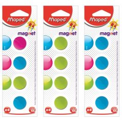 MAPED Mágnes, kerek, 22 mm, MAPED, vegyes színek
