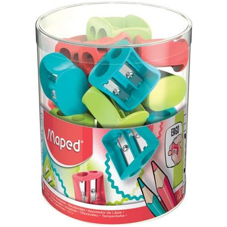MAPED Hegyező display, kétlyukú, MAPED "Vivo" vegyes színek