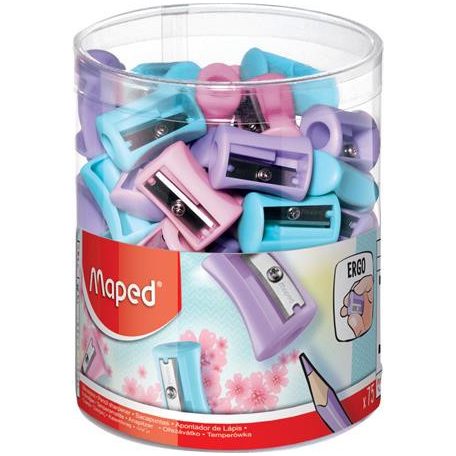 MAPED Hegyező display, egylyukú, MAPED "Vivo", vegyes pasztell színek