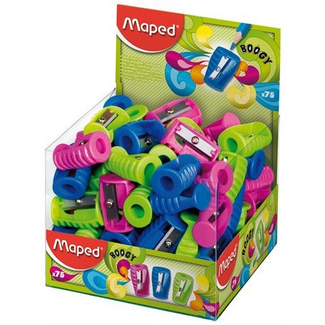 MAPED Hegyező display, egylyukú, MAPED "Boogy", vegyes színek