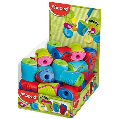 MAPED Hegyező display, egylyukú, tartályos, MAPED "Boogy", vegyes színek