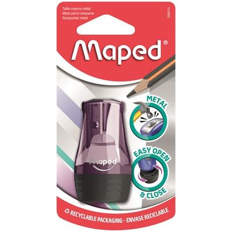 MAPED Hegyező, egylyukú, tartályos, MAPED "Tonic", vegyes színek