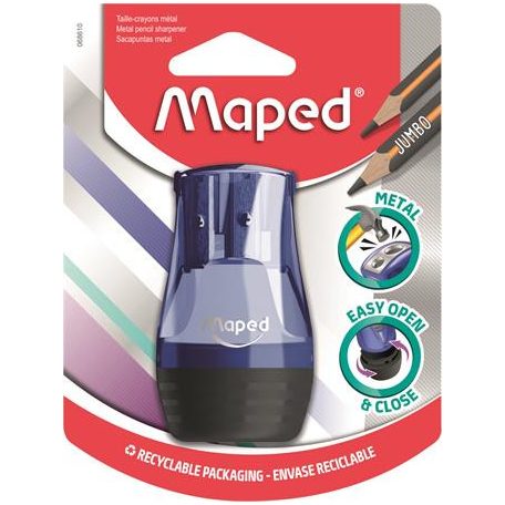 MAPED Hegyező, kétlyukú, tartályos, MAPED "Tonic", vegyes színek
