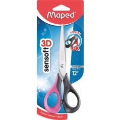   MAPED Olló, általános, 16 cm, MAPED "Sensoft 3D", vegyes színek