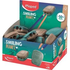   MAPED Hegyező display, kétlyukú, tartályos, műanyag,  MAPED "Smiling Planet"