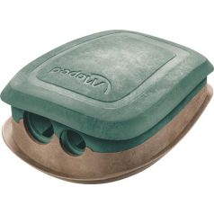   MAPED Hegyező display, kétlyukú, tartályos, műanyag, FSC, MAPED "Smiling Planet"