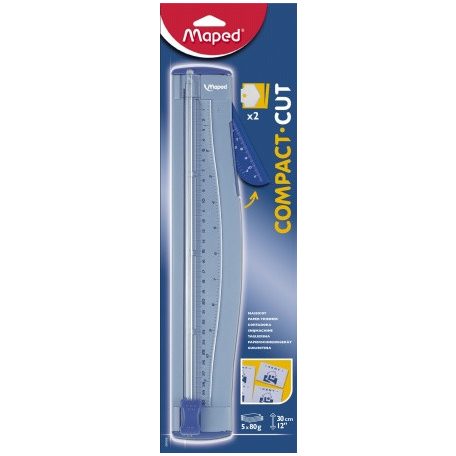 MAPED Vágógép, görgős, A4, 5 lap, Maped "Compact cut"