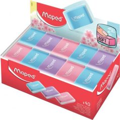   MAPED Radír display, MAPED "Essentials Soft Pastel", vegyes színek