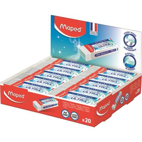 MAPED Radír display, papírtokkal, 20 db, MAPED "Technic Ultra"