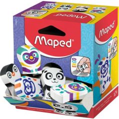   MAPED Radír display, vegyes minták, MAPED "Ergo Fun Multicolor"