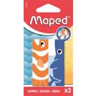 MAPED Radír, állatos, MAPED „Animals”, vegyes minták, 2 db