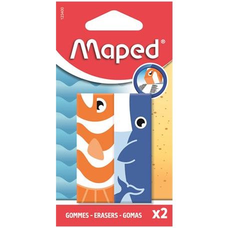 MAPED Radír, állatos, MAPED „Animals”, vegyes minták, 2 db