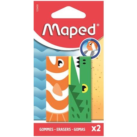 MAPED Radír, állatos, MAPED „Animals”, vegyes minták, 2 db
