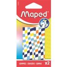 MAPED Radír, kockamintás, MAPED „Checkerboards”, vegyes minták, 2 db