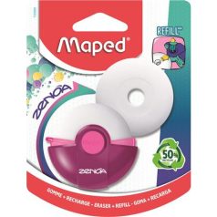   MAPED Radír, műanyag tokos, utántöltővel, MAPED "Zenoa", vegyes színek