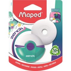   MAPED Radír, műanyag tokos, utántöltővel, MAPED "Zenoa", vegyes színek