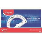 MAPED Szögmérő, műanyag 180°-os kínáló dobozos MAPED "Essentials"