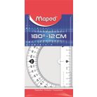 MAPED Szögmérő, műanyag 180°-os kínáló dobozos MAPED "Essentials"