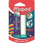 MAPED Radírstift, pótbéllel, MAPED "Pixel Party"