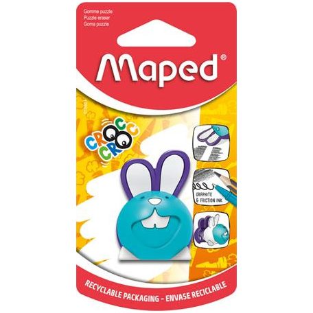 MAPED Puzzle radír, MAPED "Croc Croc Puzzle", nyuszi, vegyes színek