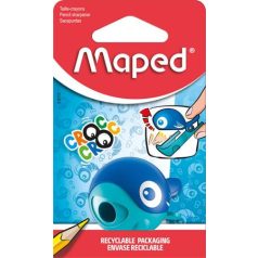   MAPED Hegyező, egylyukú, tartályos, MAPED "Croc Croc Easy", katica és bálna, vegyes formák