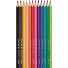 MAPED Színes ceruza készlet, háromszögletű, MAPED "Color'Peps Star", 12 különböző szín