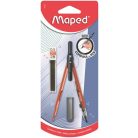 MAPED Körző, heggyel, 2in1, ceruzává alakítható, MAPED „Compass Pen”, vegyes színek