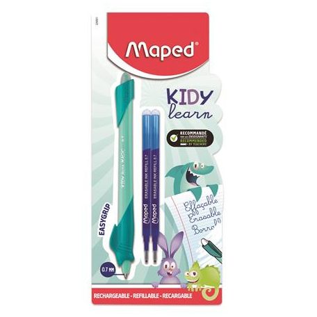 MAPED Írástanuló rollertoll, utántöltővel, 0,7 mm, radírozható, MAPED "KIDY Learn MAGIC", vegyes minták