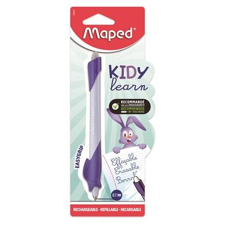 MAPED Írástanuló rollertoll, 0,7 mm, radírozható, MAPED "KIDY Learn MAGIC", nyuszi, lila