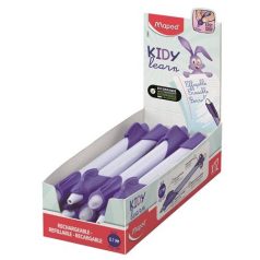   MAPED Írástanuló rollertoll, 0,7 mm, radírozható, MAPED "KIDY Learn MAGIC", nyuszi, lila, 12 db
