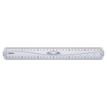 MAPED Vonalzó, műanyag, 30 cm, MAPED "Geometric"