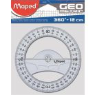 MAPED Szögmérő, műanyag, 360°, MAPED "Geometric"