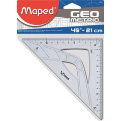   MAPED Háromszög vonalzó, műanyag, 45°, 21 cm, MAPED "Geometric"