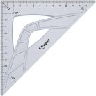 MAPED Háromszög vonalzó, műanyag, 45°, 14 cm, MAPED "Geometric"