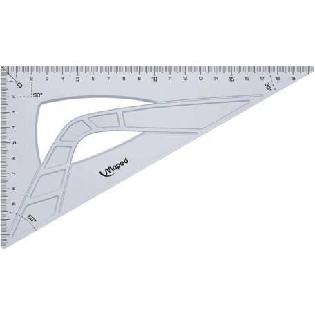 MAPED Háromszög vonalzó, műanyag, 60°, 20 cm, MAPED "Geometric"