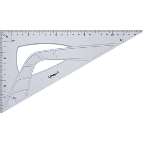 MAPED Háromszög vonalzó, műanyag, 60°, 25 cm, MAPED "Geometric"