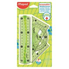   MAPED Vonalzókészlet, kicsi, műanyag, hajlítható, 4 darabos, MAPED "Flex"