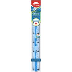   MAPED Vonalzó, műanyag, hajlítható, 30 cm, leszorítóval, MAPED "Flex"