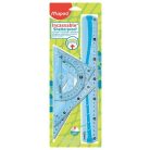 MAPED Vonalzókészlet, műanyag, hajlítható, 4 darabos, MAPED "Flex"