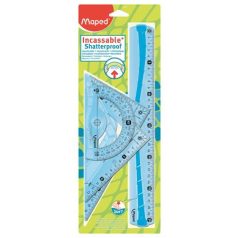   MAPED Vonalzókészlet, műanyag, hajlítható, 4 darabos, MAPED "Flex"