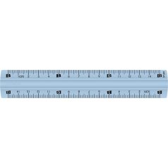   MAPED Vonalzó, műanyag, törhetetlen, 15 cm, MAPED "Study Unbreakable", vegyes színek