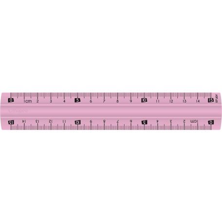 MAPED Vonalzó, műanyag, törhetetlen, 15 cm, MAPED "Study Unbreakable", vegyes színek