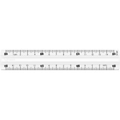   MAPED Vonalzó, műanyag, törhetetlen, 15 cm, MAPED "Study Unbreakable", átlátszó