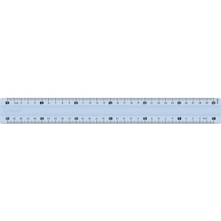 MAPED Vonalzó, műanyag, törhetetlen, 30 cm, MAPED "Study Unbreakable", vegyes színek