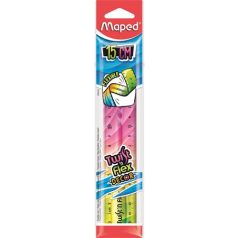   MAPED Vonalzó, műanyag, 15 cm, MAPED "Twist'n Flex Decor"